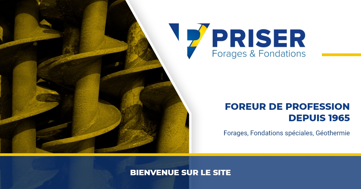Agence de communication Brest Finistère ABERGRAPHIQUE : création de site internet pour Priser Forage et fondations